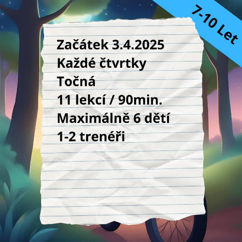 Cyklokroužek 7 - 10 let Točná - TreninkCyklistiky.cz